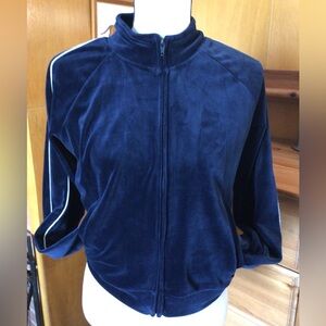 Navy Blue Velvet Jacket